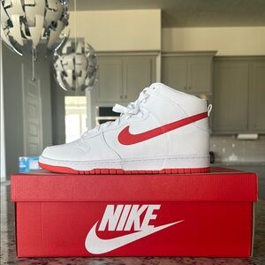 Nike Dunk HI Retro Picante Red DS Size 12M